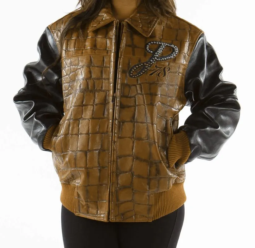 Amazing Studded Black Olive Jacket Exotic Pelle Pelle