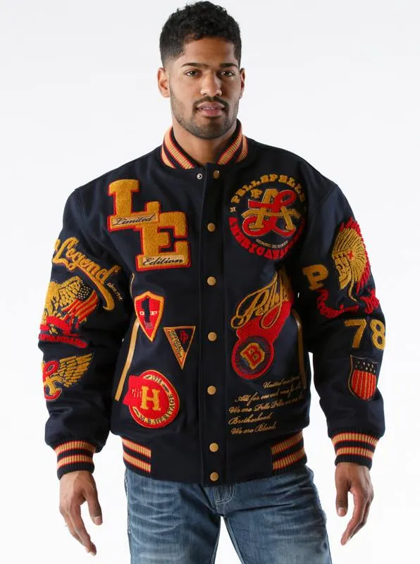 Pelle Pelle American Legend Black Varsity Jacket