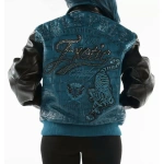 Pelle Pelle Exotic Studded Turquoise Jacket