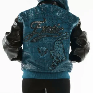 Pelle Pelle Exotic Studded Turquoise Jacket