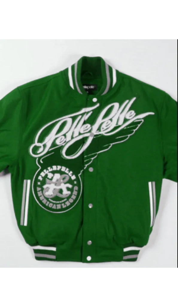 Exclusive Pelle Pelle American Legend Varsity Green Jacket