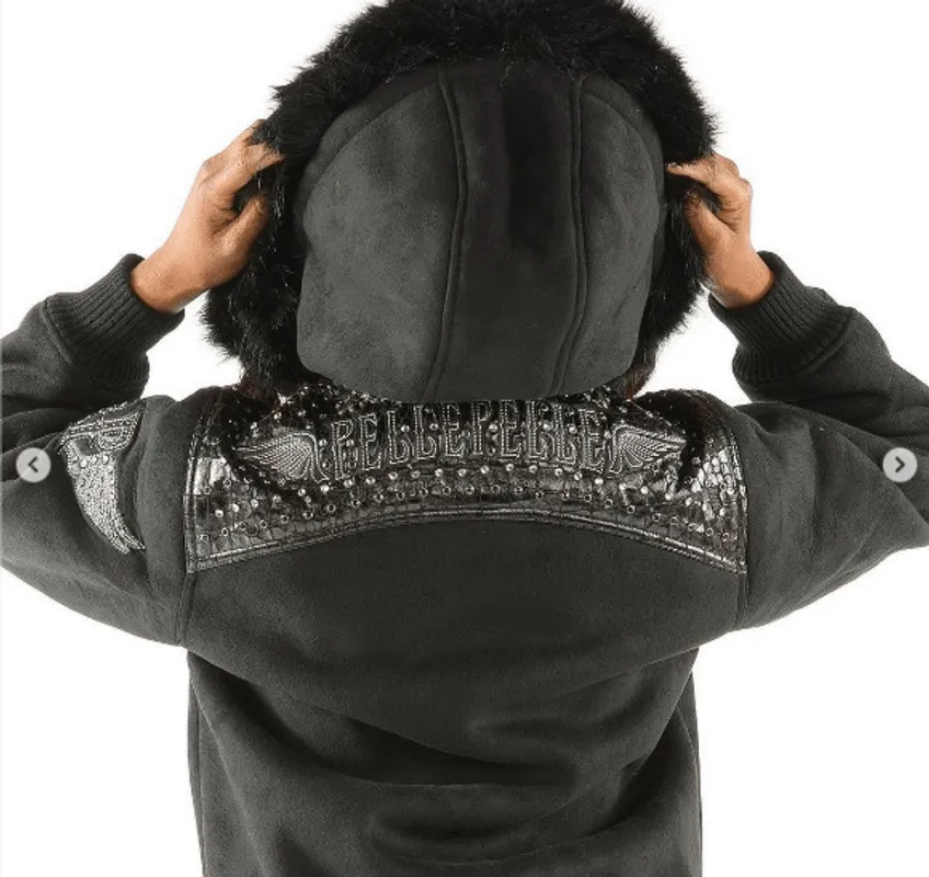 Pelle Pelle Fur Collar Hoodie | Airborne Hoodie