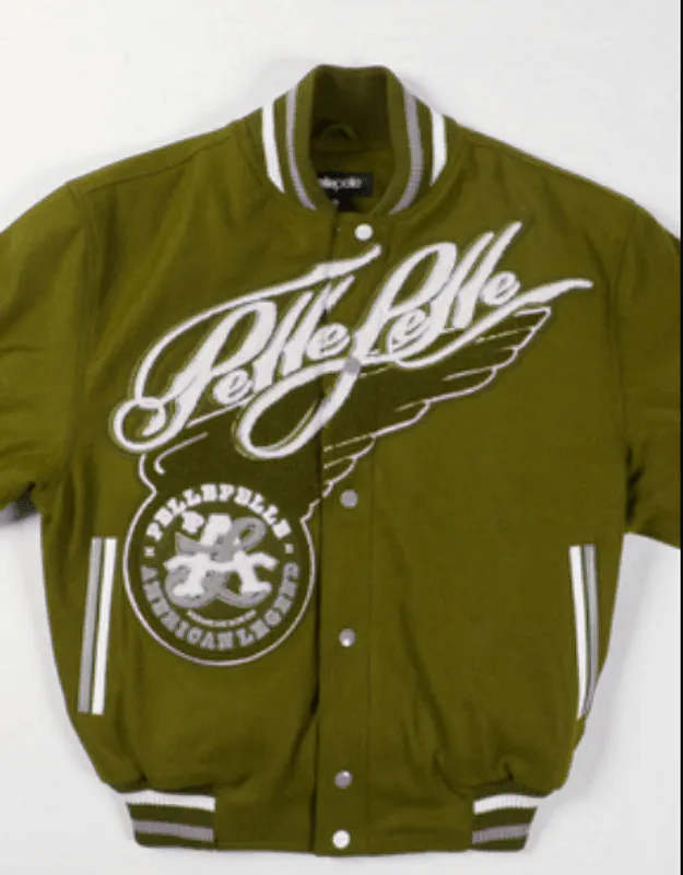 Pelle Pelle American Legend Varsity Olive Jacket