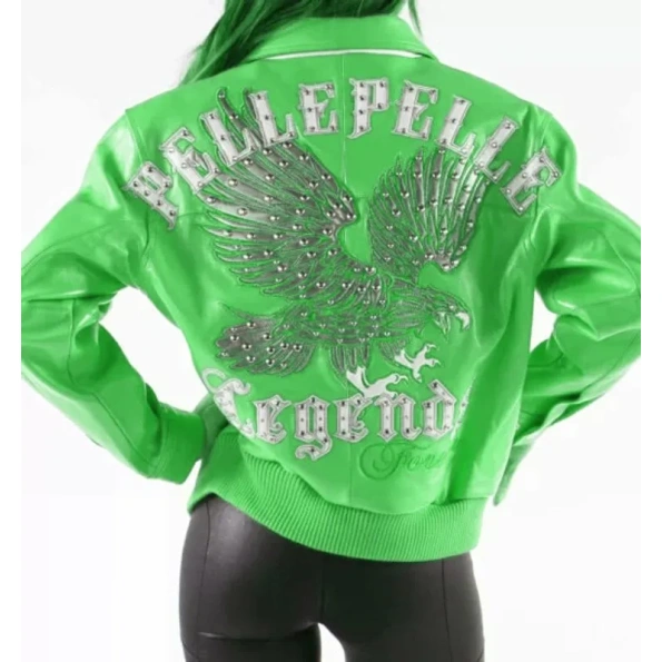 Pelle Pelle Green Legends Forever Eagle Jacket