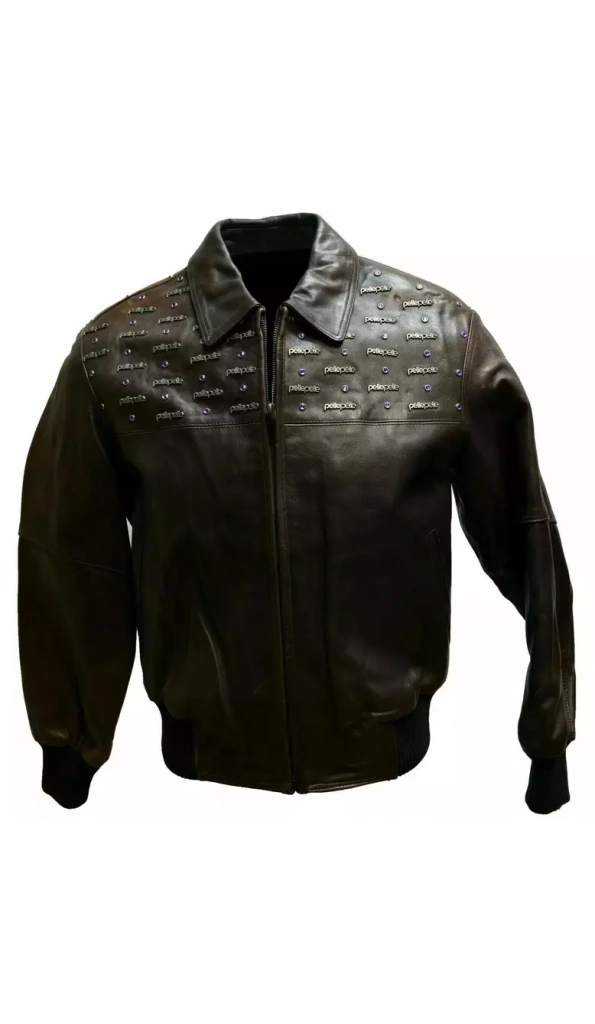 Pelle Pelle Emblem Leather Jacket Black | Pelle Pelle Store