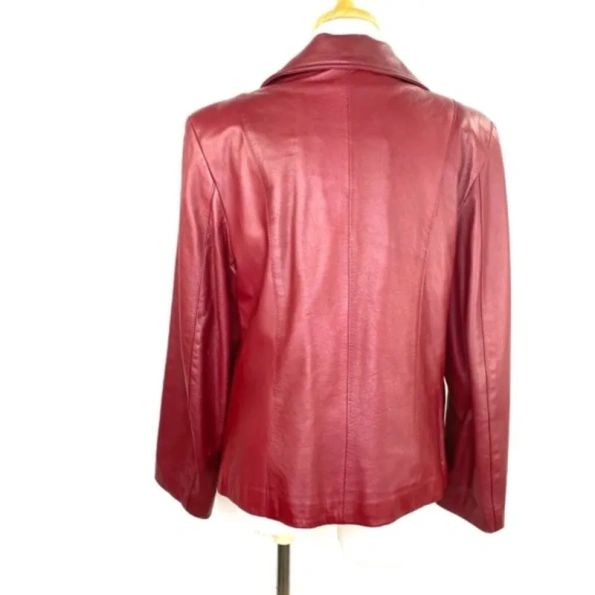 Pelle Pelle Karpeta Canada Red Leather Jacket