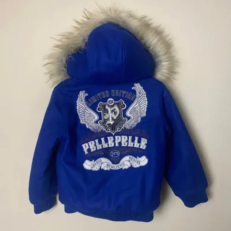 Pelle Pelle Kids Blue Limited Edition Wool Jacket view 2