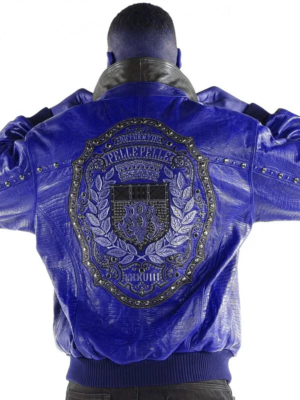Pelle Pelle Authentic Marc Buchanan Mens Blue Jacket