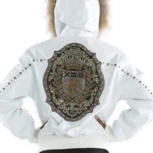 Pelle Pelle Womens Mb Emblem White Jacket