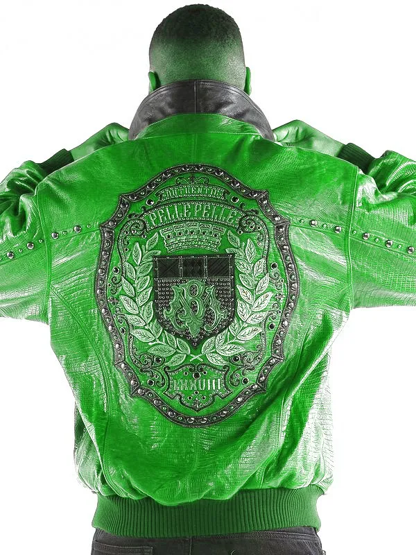 Pelle Pelle Authentic Marc Buchanan Mens Light Green Jacket