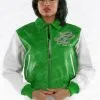 Pelle Pelle Ladies Notorious Green Jacket view 2