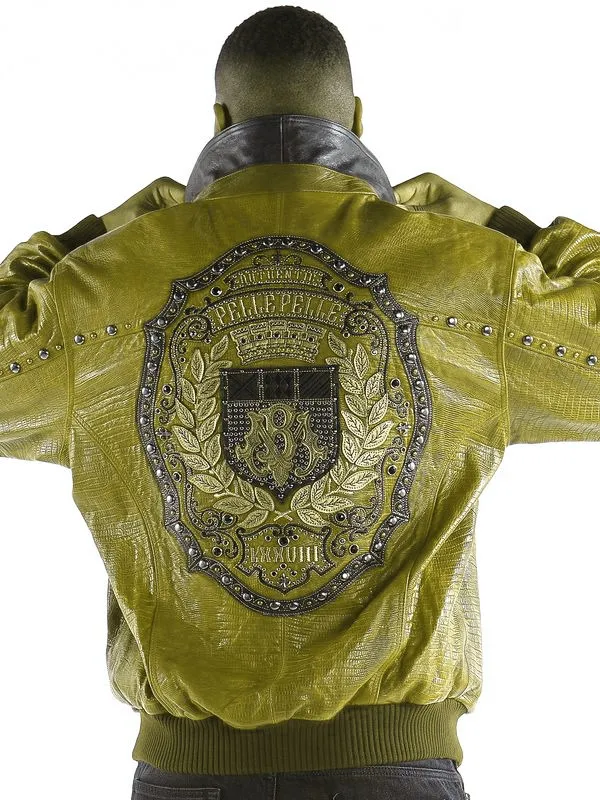 Pelle Pelle Authentic Marc Buchanan Mens Yellow Jacket