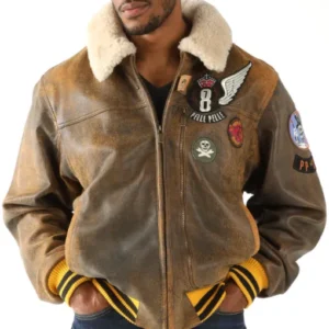 Pelle Pelle Aviator Brown Jacket view 2