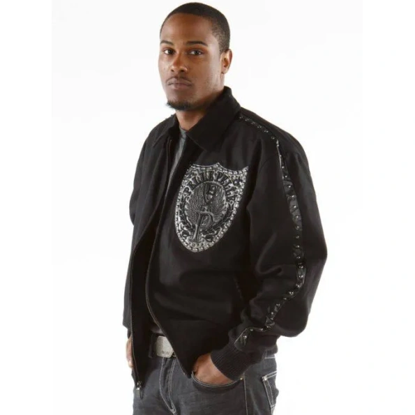 Pelle Pelle Band of Brothers Black Jacket | Pelle Pelle, leather jacket, pelle pelle varsity jacket. pelle the conqueror