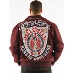 Pelle Pelle Band of Brothers Brown Jacket | Pelle Pelle, leather jacket, pelle pelle varsity jacket, pelle the conqueror