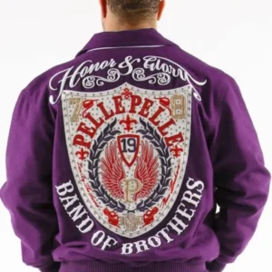 Bold Pelle Pelle Band of Brothers Purple Jacket | Pelle Pelle Store
