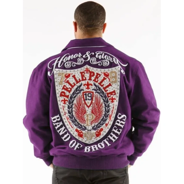 Pelle Pelle Band of Brothers Purple Jacket