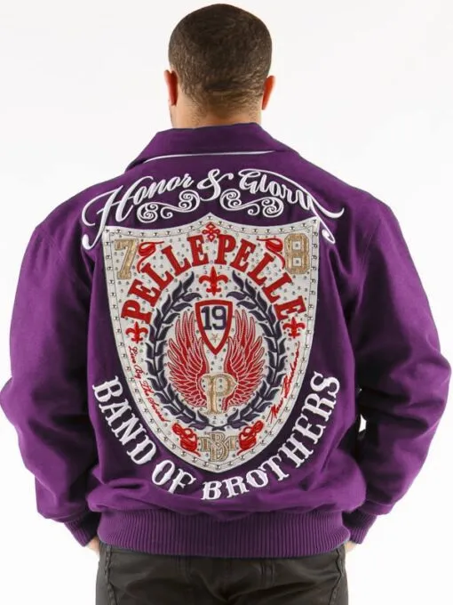 Bold Pelle Pelle Band of Brothers Purple Jacket | Pelle Pelle Store