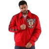 Pelle Pelle Band of Brothers Red Jacket | Pelle Pelle, leather jacket, varsity jacket