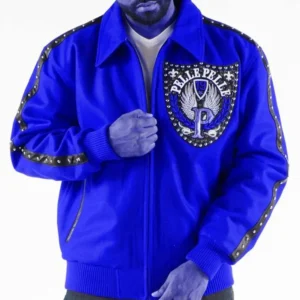 Pelle Pelle Royal Blue Jacket | Pelle Pelle Store view 2