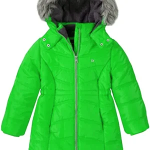 Pelle Pelle Kids Coat | Long Puffer Aerial Cabaret Green Coat