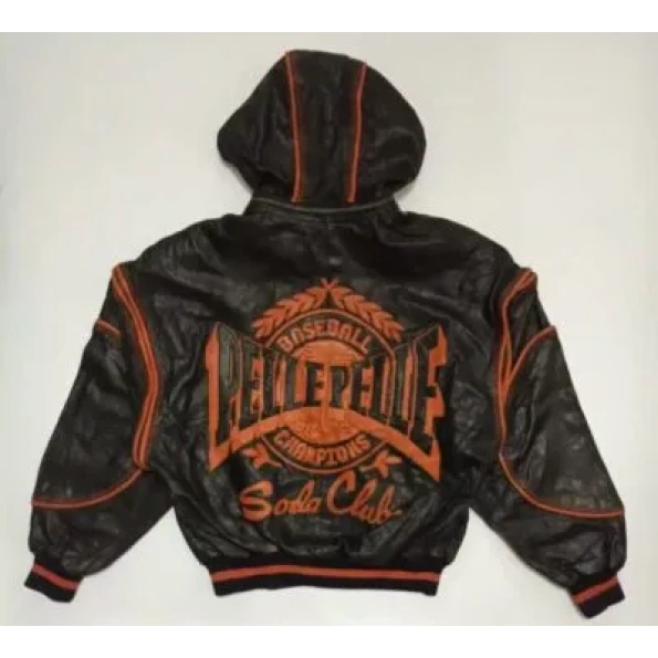 Pelle Pelle Baseball Soda Club Leather Jacket