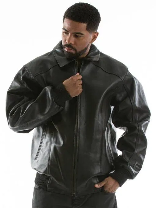 Great Pelle Pelle Baseball Champions Jacket | Black