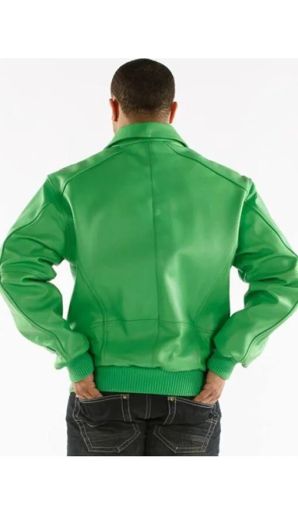 Pelle Pelle Basic in Green Plush Jacket