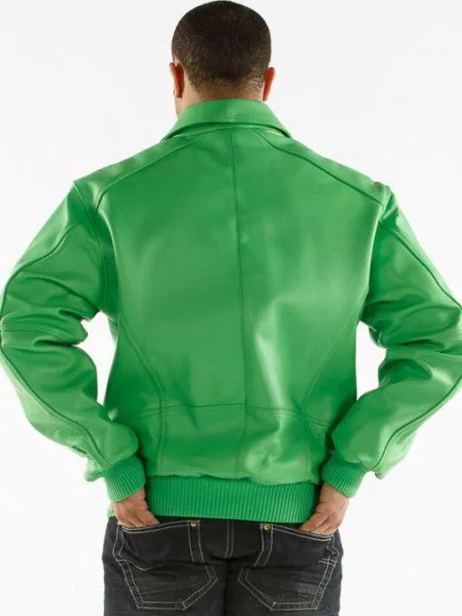 Pelle Pelle Basic in Green Plush Jacket