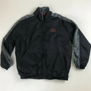 Black Nylon Motorcycle Jacket By Pelle Pelle view 1