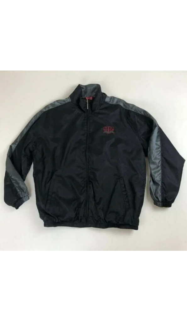 Black Nylon Motorcycle Jacket By Pelle Pelle