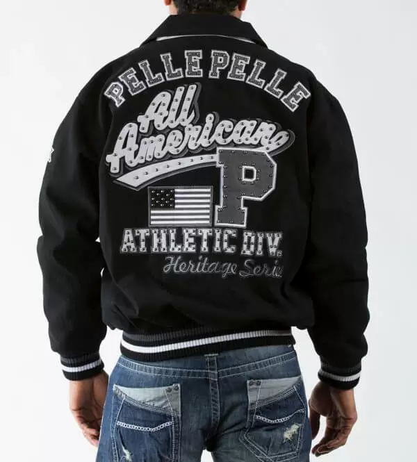 Pelle Pelle Black American Wool Jacket