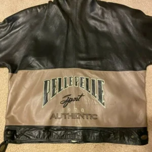 Stylish Black and Brown Leather Jacket by Pelle Pelle