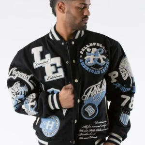 Pelle Pelle Black Limited Edition Varsity Jacket