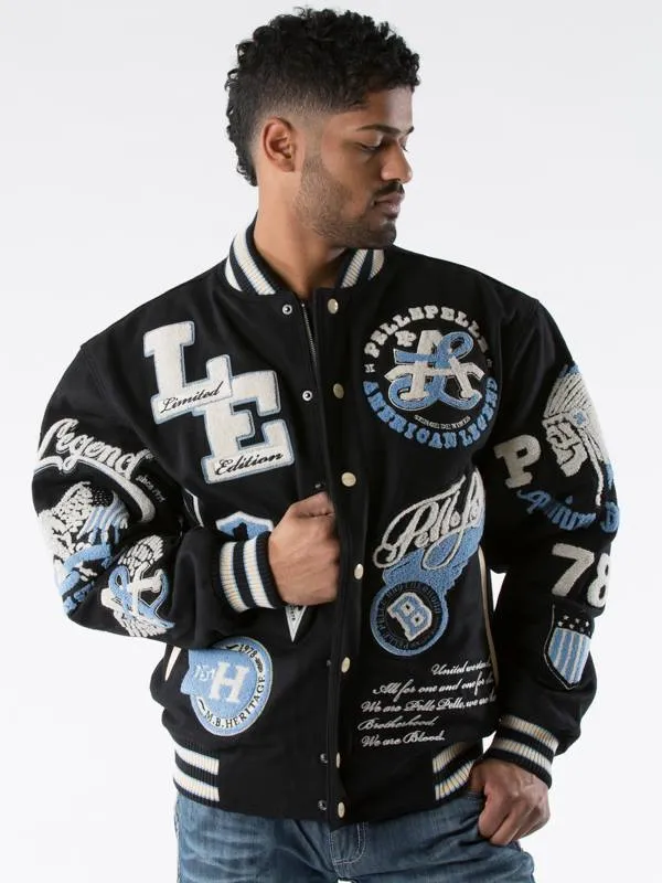 Pelle Pelle Black Limited Edition Varsity Jacket