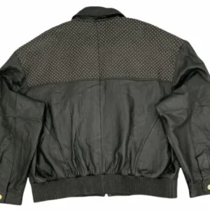Pelle Pelle Gold Studded Black Jacket