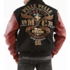 Pelle Pelle Black Brown Master |Ceremonies Varsity Jacket pelle pelle, leather jacket, Varsity jacket