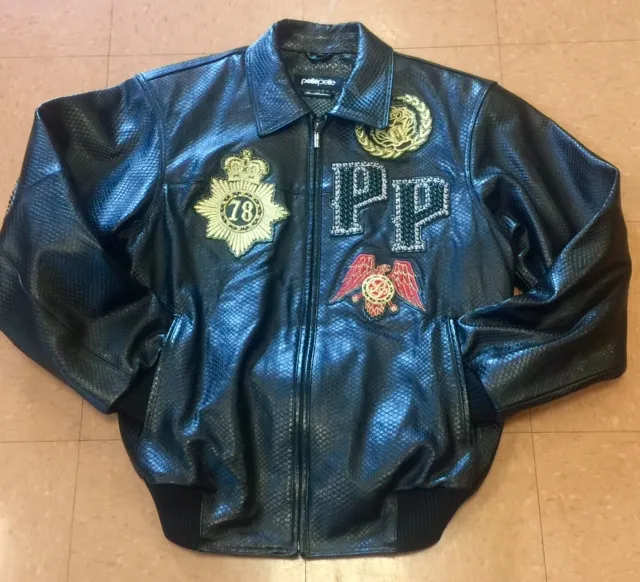 Pelle Pelle Cobra Plush Black Leather Jacket view 2