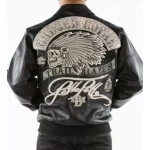 Pelle-Pelle-Black-Trail-Blazer-Badged-Royal-Jacket,pelle-pelle,pelle-pelle-jacket,pelle-pelle-store