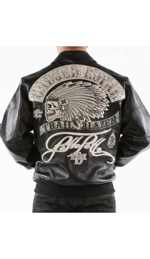 Pelle Pelle Black Trail Blazer Badged Royal Jacket