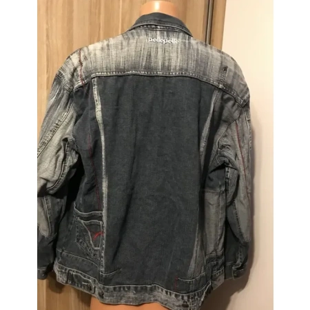 Pelle Pelle Black Eighty Seven, Fashion, Vintage Style, Faded Denim Jacket, Premium Quality, Modern Design, Craftsmanship, Nostalgic Outerwear, Contemporary Edge, Individuality, Black Jacket