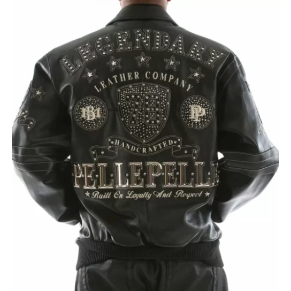 Pelle Pelle Studded Black Leather Jacket