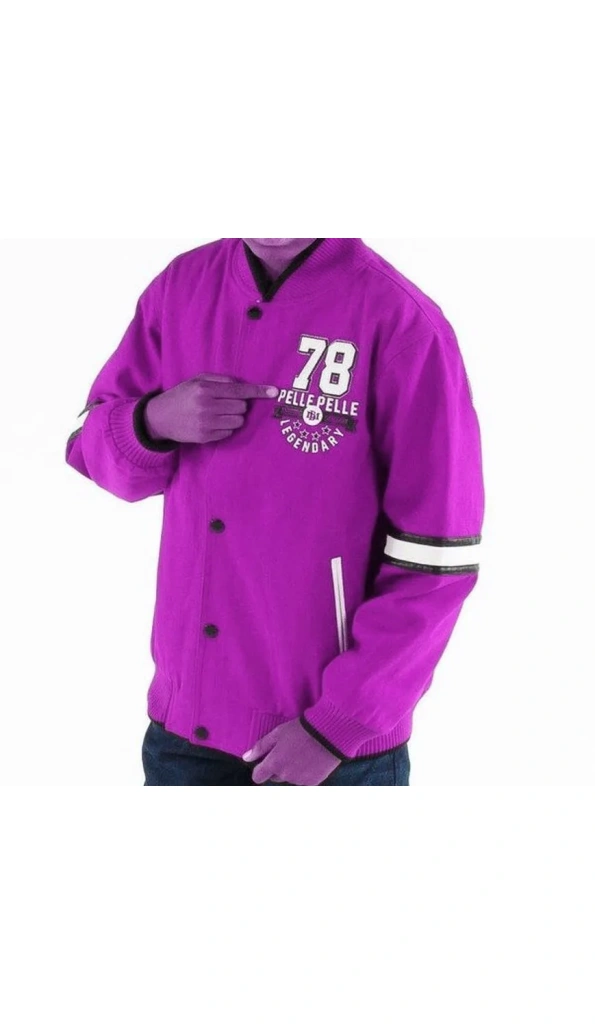 Bold Pelle Pelle Vintage 90’s Leather Varsity Jacket