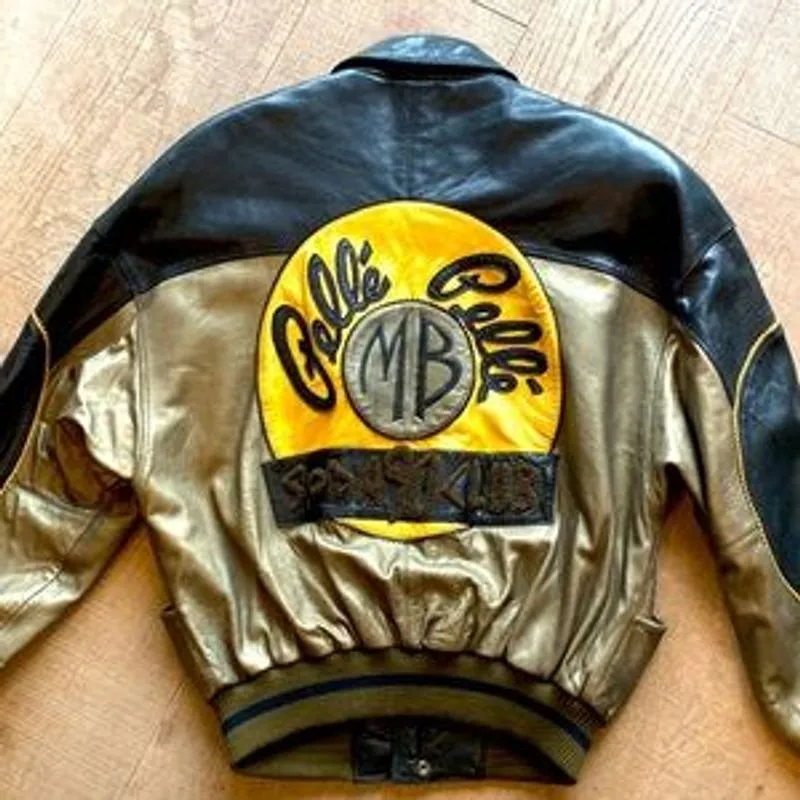Bold Pelle Pelle Vintage 90’s Leather Varsity Jacket