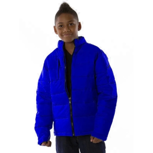 Pelle Pelle Kids Blue Puffer Jacket, pelle pelle,pellepelle leather jacket,varsity jacket,pelle pelle wool jacket, pellepelle varsity jacket, pelle pelle soda club jacket