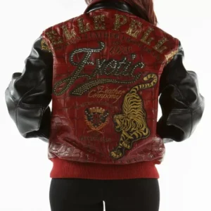 Bold Pelle Pelle Studded Red Black Jacket view 1