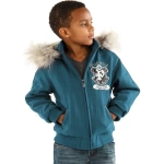 Pelle Pelle Kids Back to School Turquoise Jacket