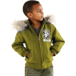 Pelle Pelle Kids Back to School Olive Jacket