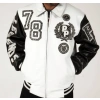 Pelle Pelle White Black Legend Varsity Jacket