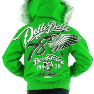 Pelle Pelle Kids 78 Born Free | Green Wool Jacket